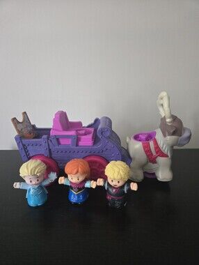 Fisher-Price Little People Disney Frozen Anna & Kristoff's Wagon + Elsa